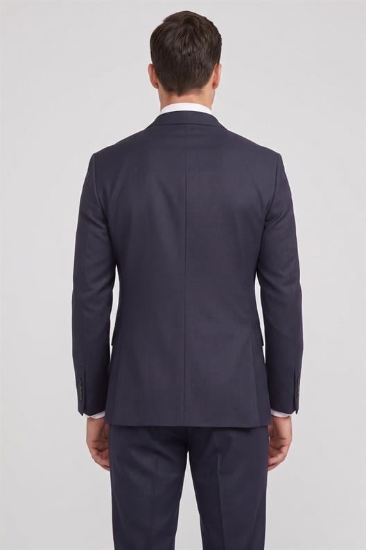 LACİVERT Mono Yaka Klasik Ceket