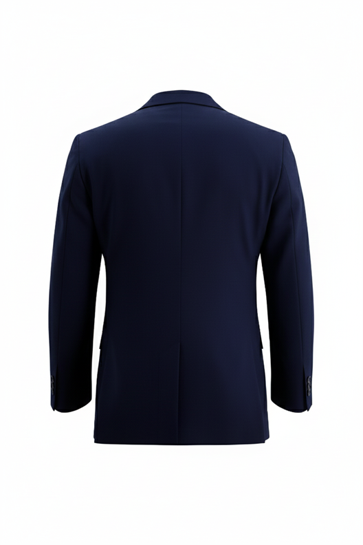 LACİVERT Mono Yaka Klasik Ceket