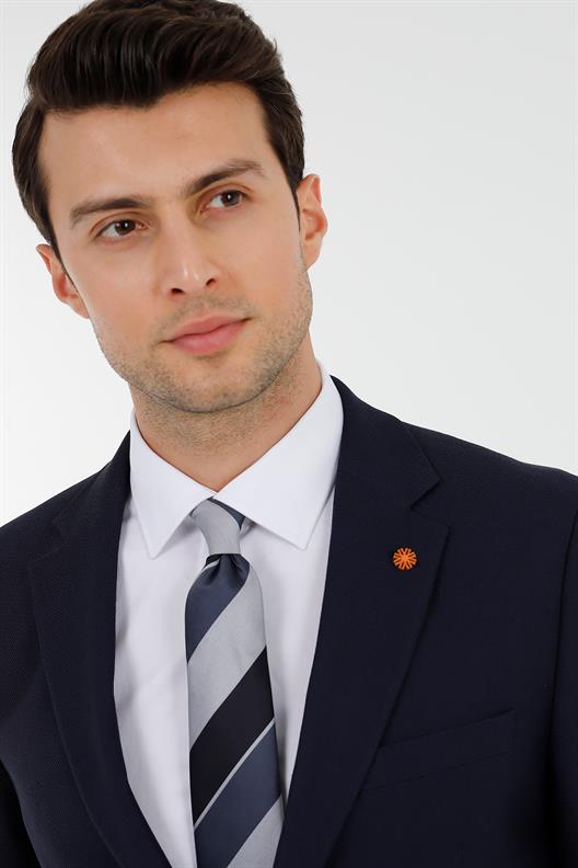 LACİVERT Mono Yaka Klasik Takım Elbise