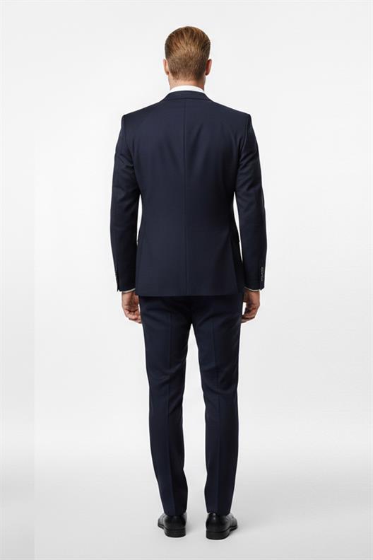 LACİVERT Mono Yaka Klasik Takım Elbise