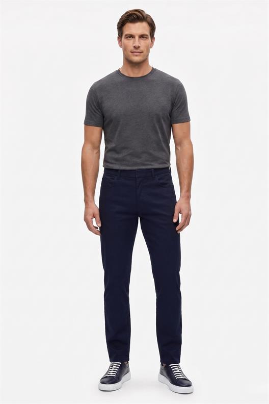 LACİVERT Slim Fit 5 Cep Pantolon