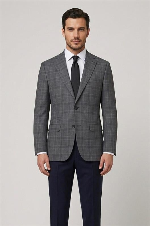 LACİVERT Slim Fit 6 Drop Takım Elbise