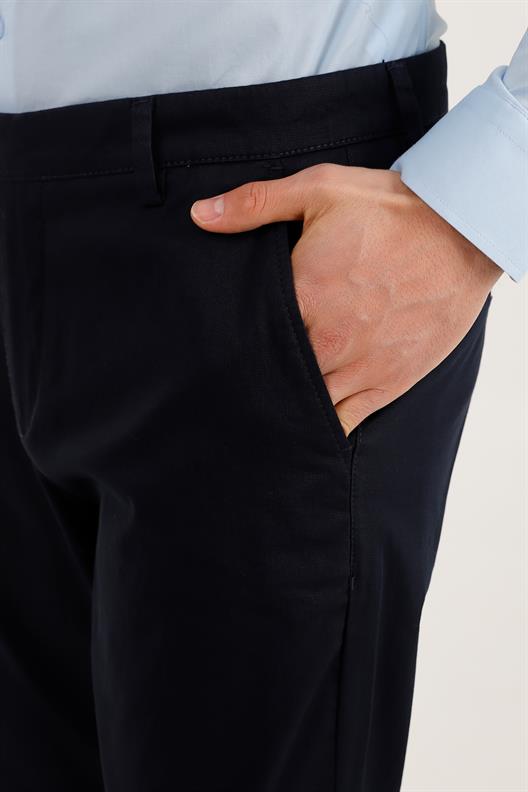 LACİVERT Slim Fit Chino Pantolon