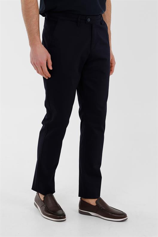 LACİVERT Slim Fit Chino Pantolon