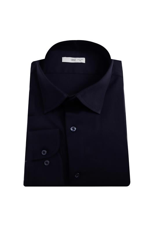 LACİVERT Slim Fit Uzun Kol Gömlek