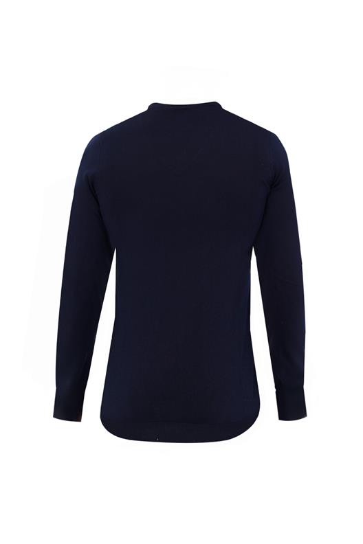 LACİVERT V Yaka Triko Kazak