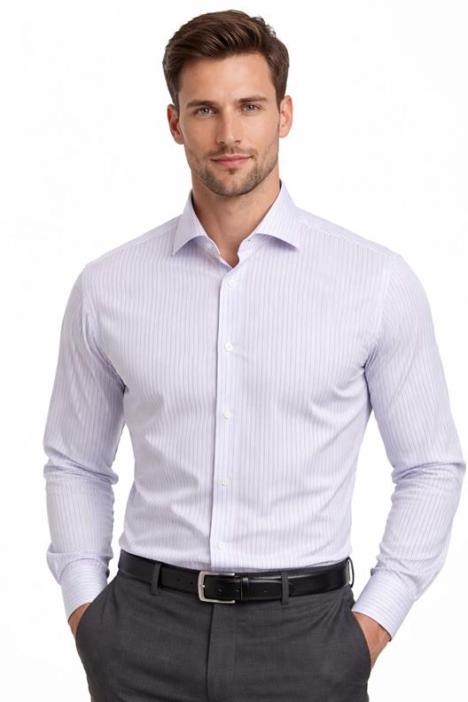 LİLA Comfort Fit Uzun Kol Gömlek