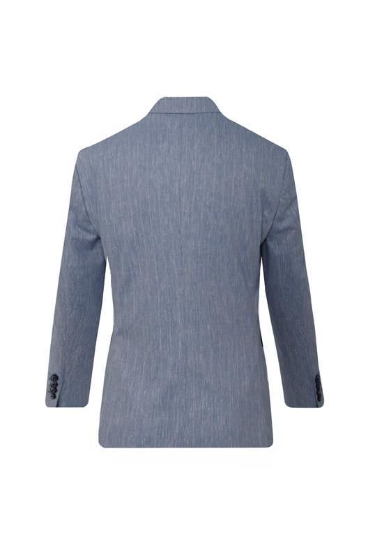 MAVİ Comfort Fit , Keten , Kruvaze 6 Düğme , Çift Yırtmaçlı, Çizgili Takım Elbise
