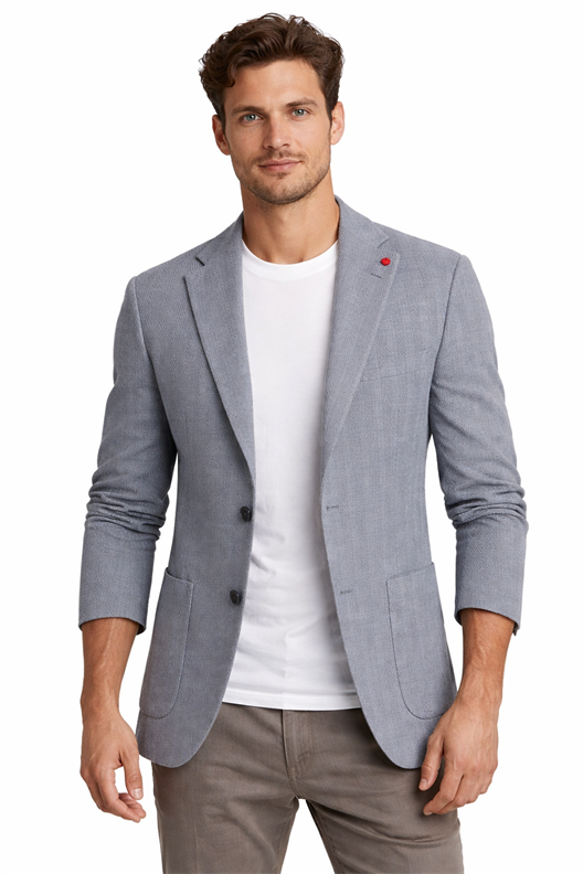 MAVİ Mono Yaka, Torba Cep, Çift Yırtmaç Ceket