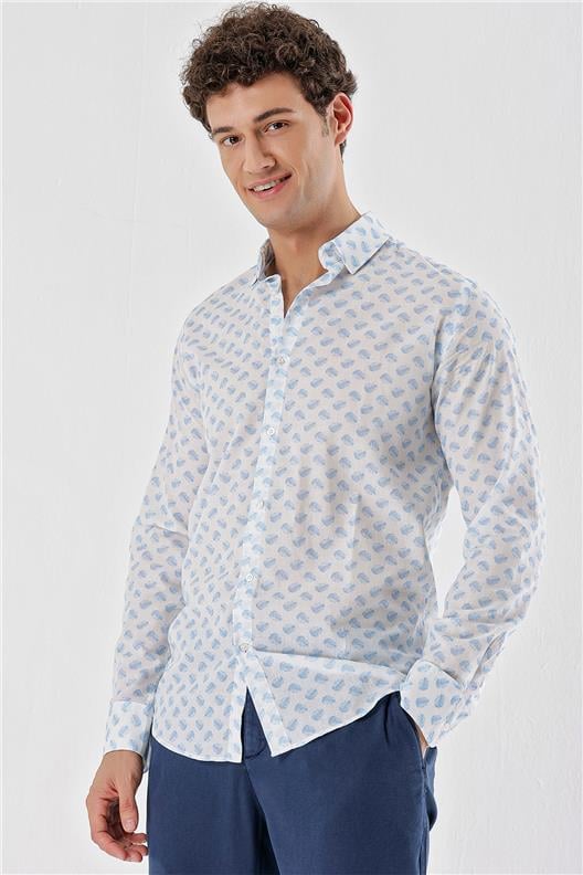 MAVİ Slim Fit Uzun Kol Gömlek