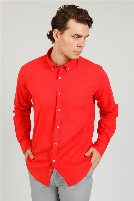 NARÇİÇEĞİ Slim Fit Uzun Kol Gömlek