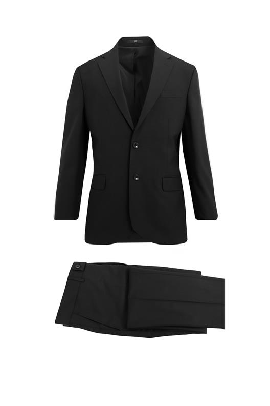 SİYAH 4 Drop Klasik Takım Elbise