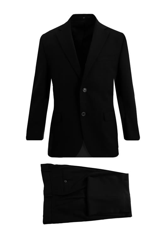 SİYAH 4 Drop Klasik Takım Elbise