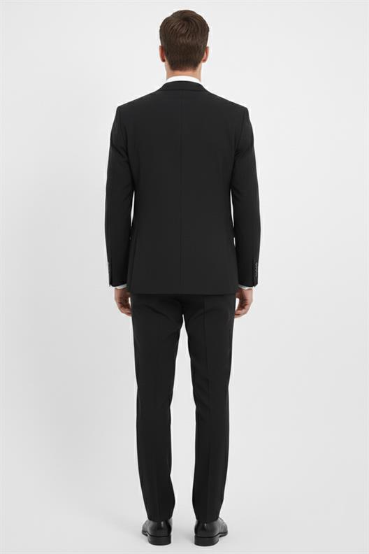 SİYAH 4 Drop Klasik Takım Elbise