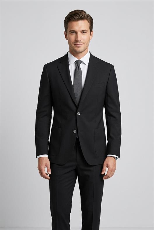 SİYAH 6 Drop Klasik Takım Elbise