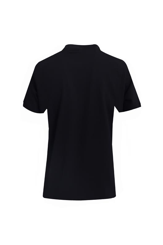 SİYAH Bisiklet Yaka T-Shirt