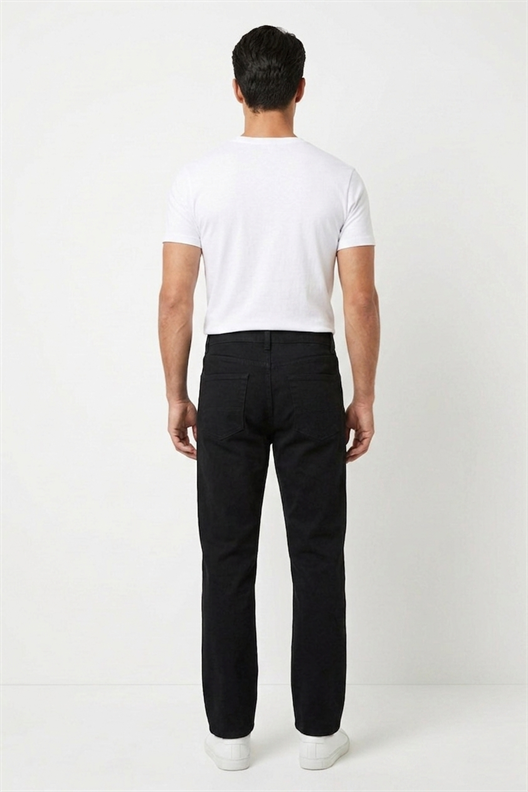 SİYAH Comfort Fit 5 Cep Pantolon