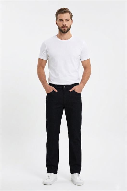 SİYAH Comfort Fit 5 Cep Pantolon