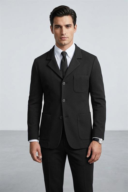 SİYAH Comfort Fit 6 Drop Takım Elbise