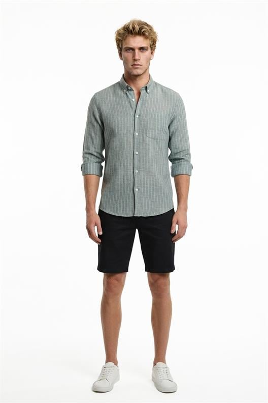 SİYAH Comfort Fit Bermuda Şort