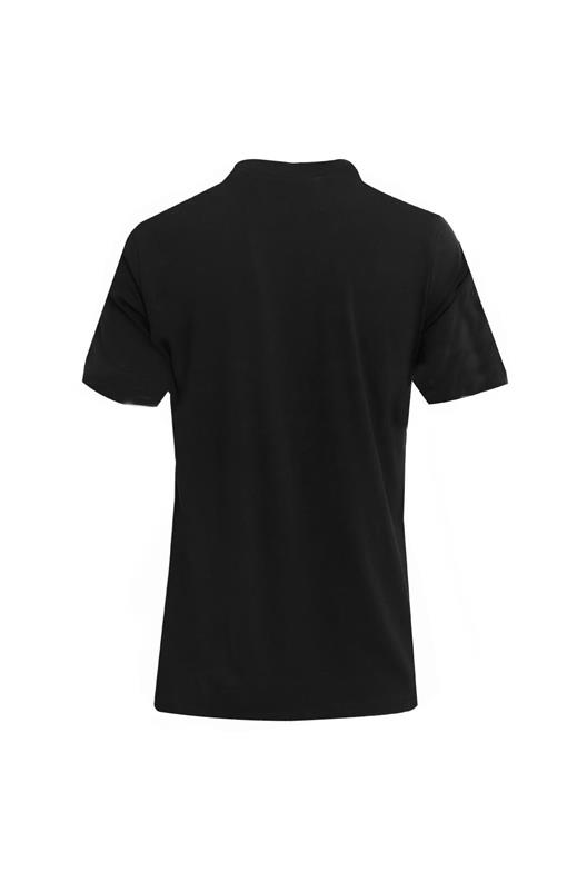 SİYAH Comfort Fit Bisiklet Yaka Basic T-Shirt