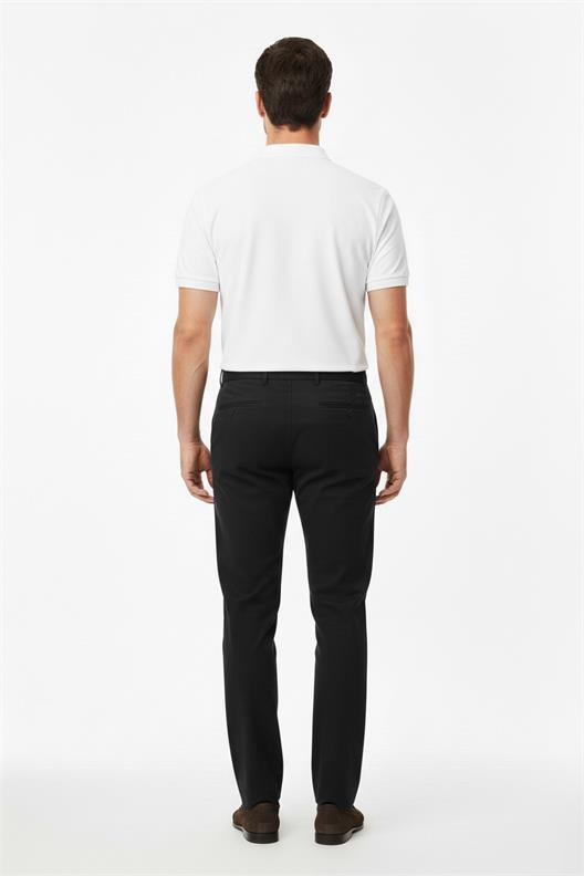 SİYAH Comfort Fit Chino Pantolon
