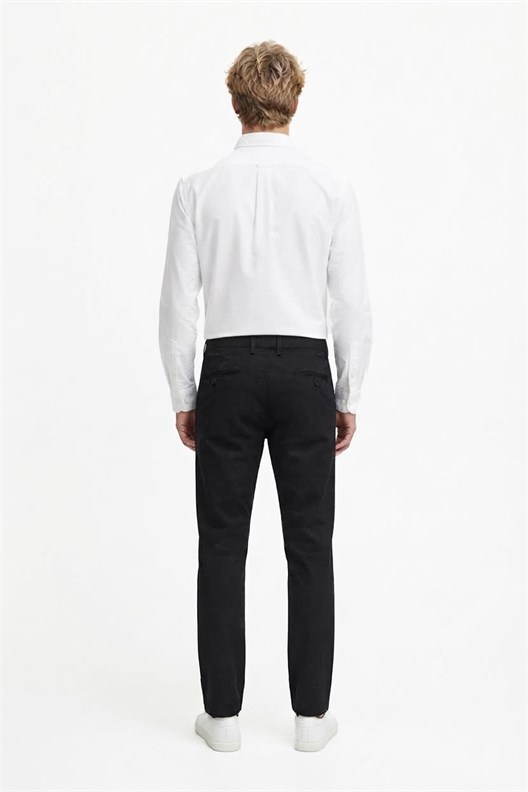 SİYAH Comfort Fit Chino Pantolon
