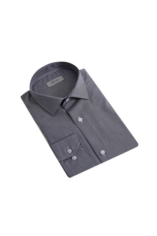 SİYAH Comfort Fit Uzun Kol Gömlek