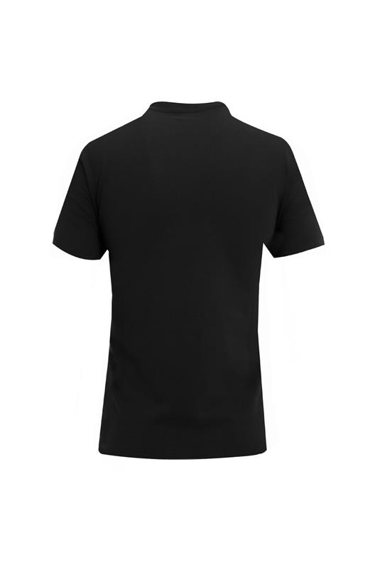 SİYAH Comfort Fit V Yaka Basic T-Shirt