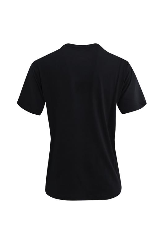 SİYAH Dark In Black Baskılı Modal Bisiklet Yaka T-shirt