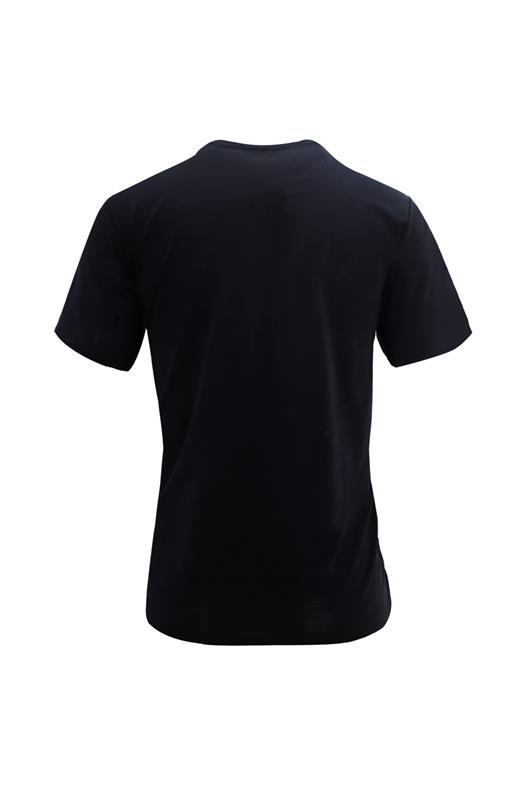 SİYAH Modal Bisiklet Yaka T-shirt