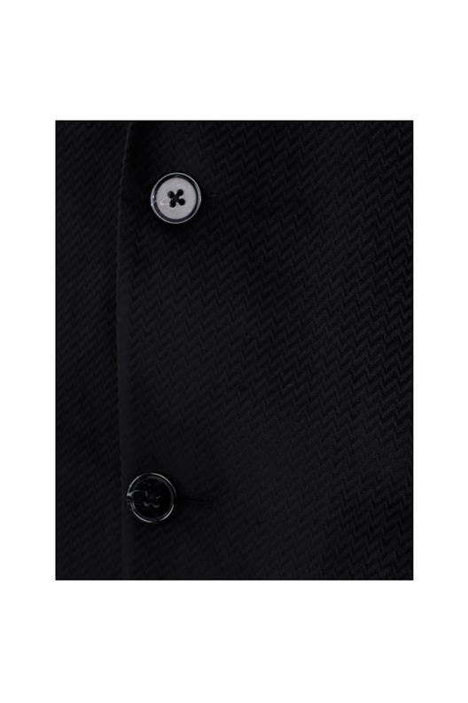 SİYAH Mono Yaka 2 Düğme Çift Yırtmaç Ceket