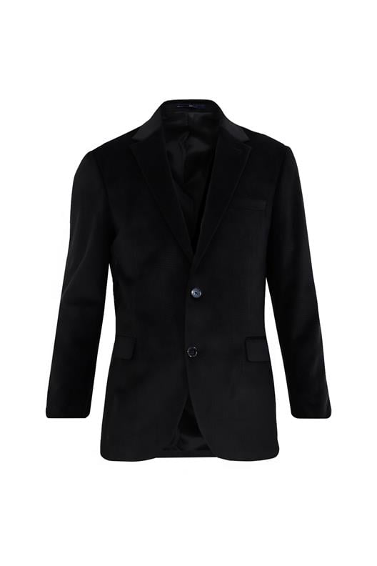 SİYAH Mono Yaka 2 Düğme Çift Yırtmaç Ceket