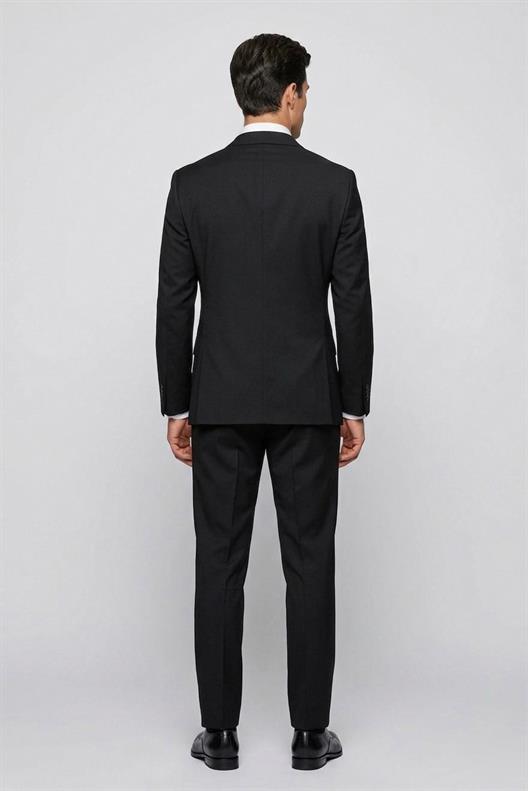 SİYAH Mono Yaka Klasik Takım Elbise