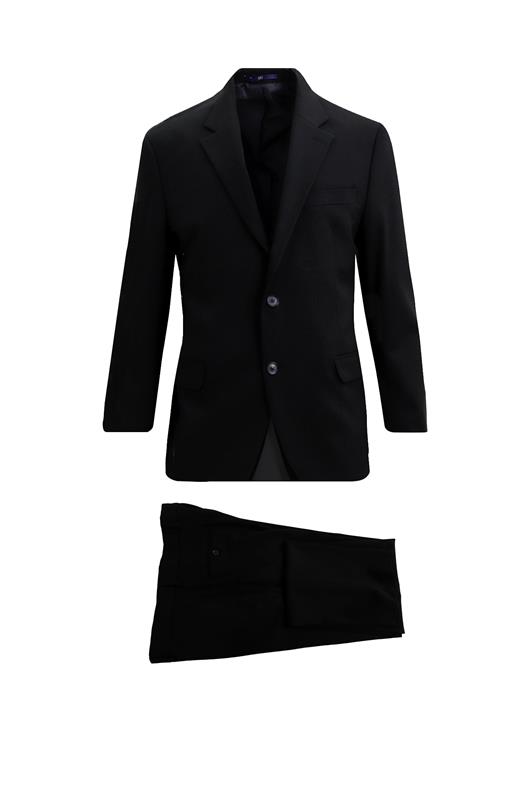 SİYAH Mono Yaka Klasik Takım Elbise