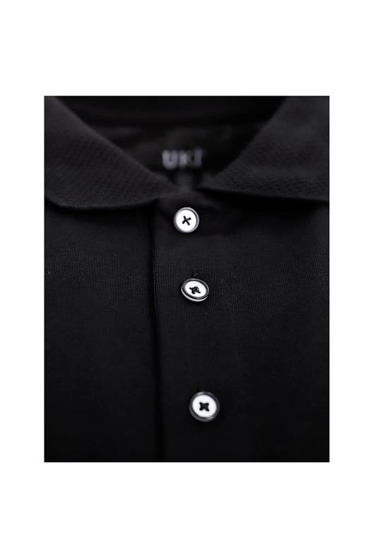 SİYAH Polo Yaka Süprem T-shirt