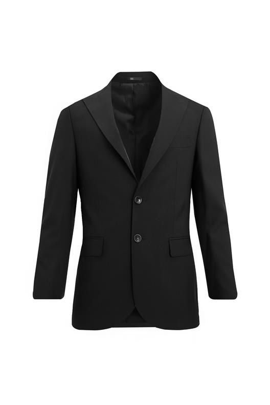 SİYAH Sivri Yaka Comfort Fit Klasik Takım Elbise