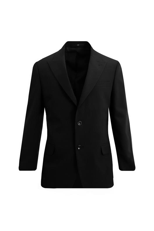 SİYAH Sivri Yaka Comfort Fit Klasik Takım Elbise