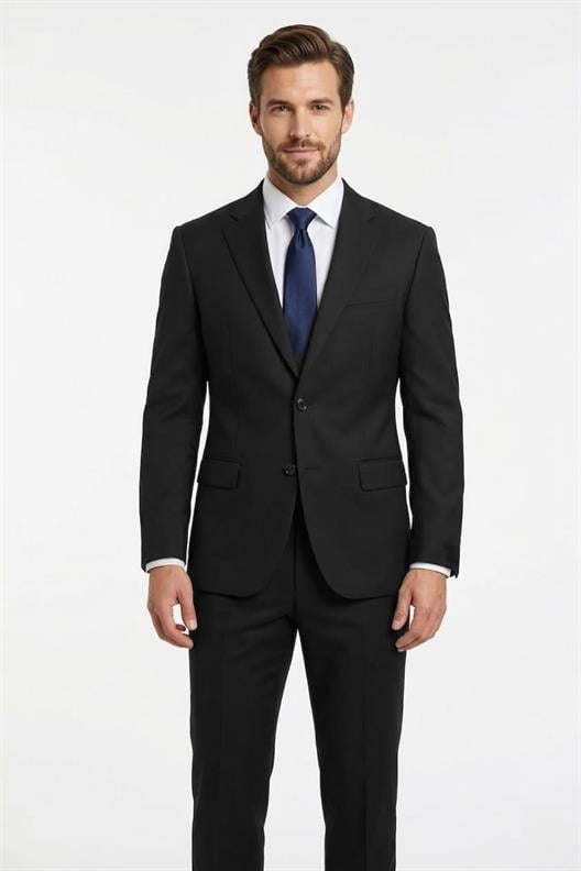 SİYAH Slim Fit 6 Drop Takım Elbise