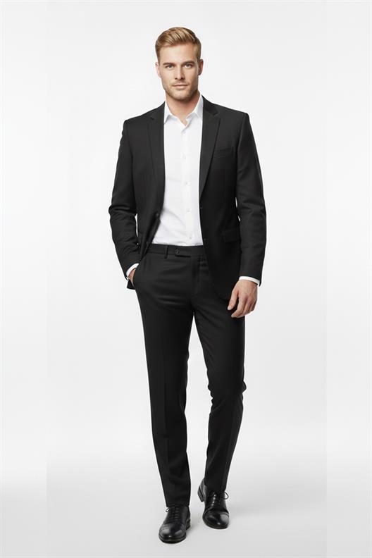 SİYAH Slim Fit 6 Drop Takım Elbise