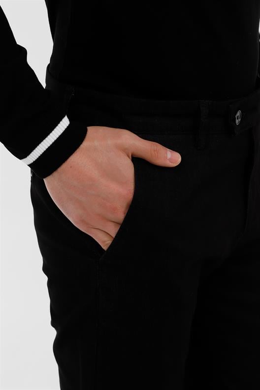 SİYAH Slim Fit Chino Pantolon