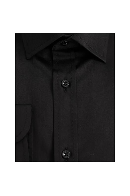 SİYAH Slim Fit Uzun Kol Gömlek