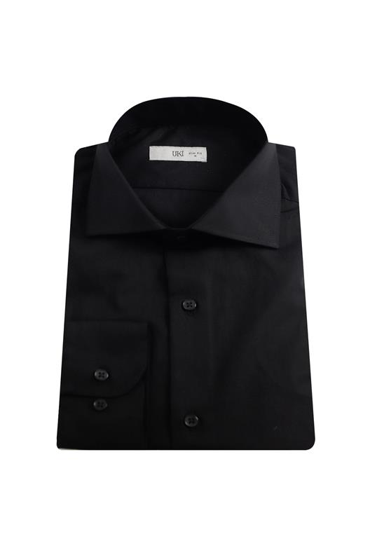 SİYAH Slim Fit Uzun Kol Gömlek