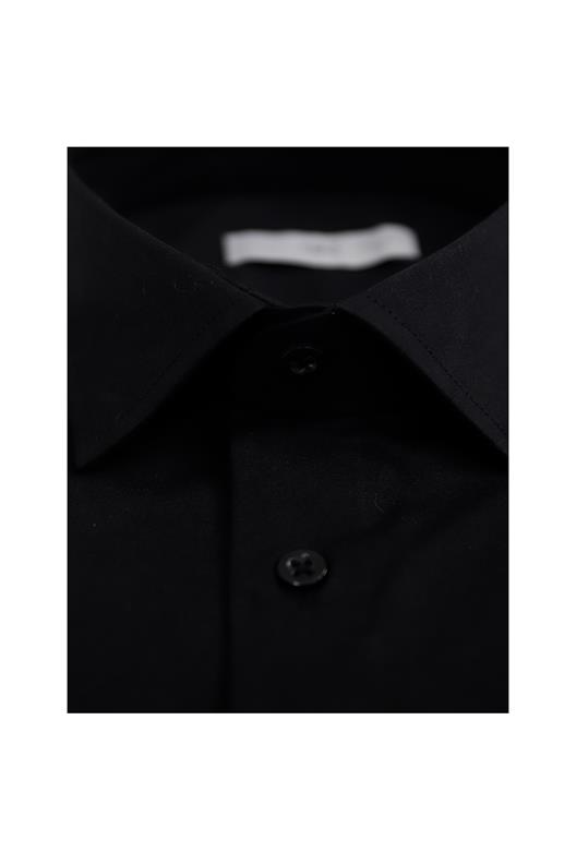 SİYAH Slim Fit Uzun Kol Gömlek