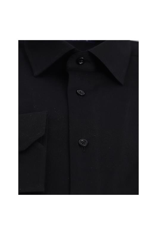 SİYAH Slim Fit Uzun Kol Gömlek
