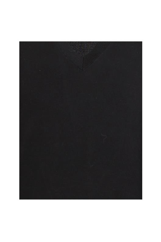 SİYAH V Yaka Triko Kazak