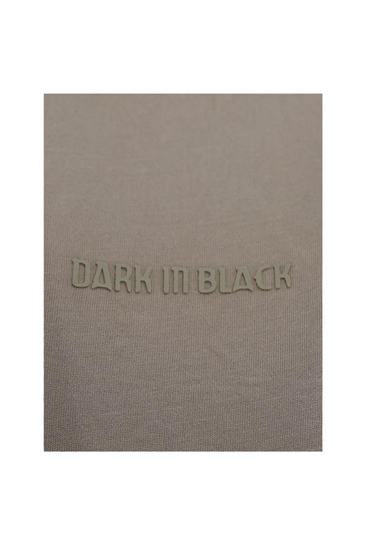 VİZON Dark In Black Modal Bisiklet Yaka T-shirt