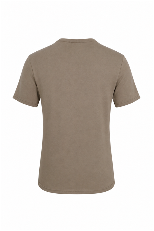 VİZON Dark In Black Modal Bisiklet Yaka T-shirt
