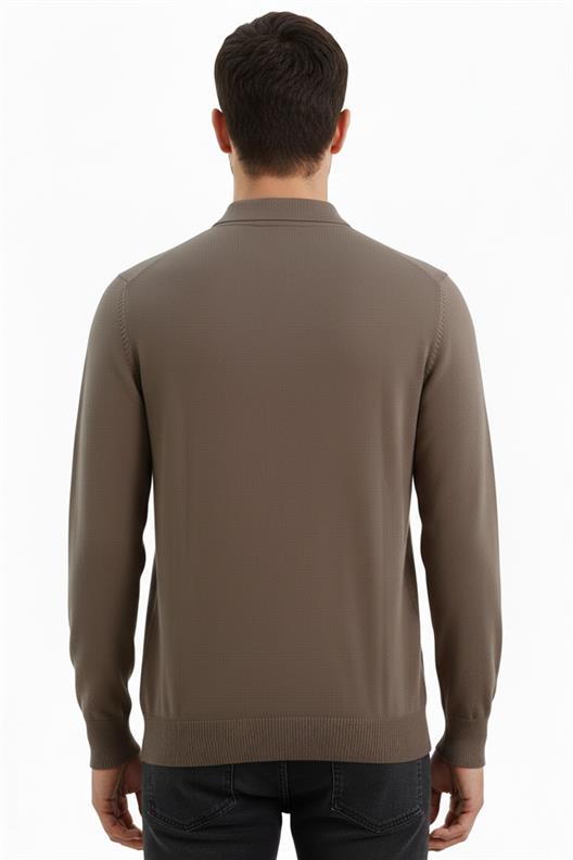 VİZON Polo Yaka Triko Kazak