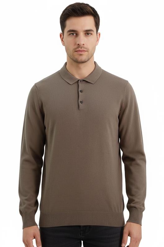 VİZON Polo Yaka Triko Kazak